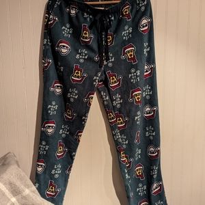 Life is good fleece pajama pants